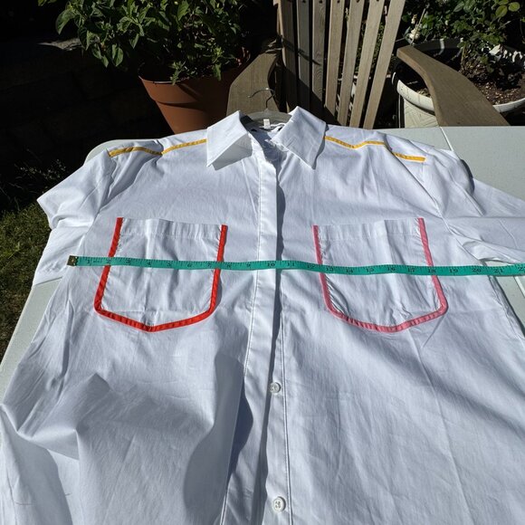 ENGLISH FACTORY Flat Binding Detailed Shirt - Picture 3 of 4